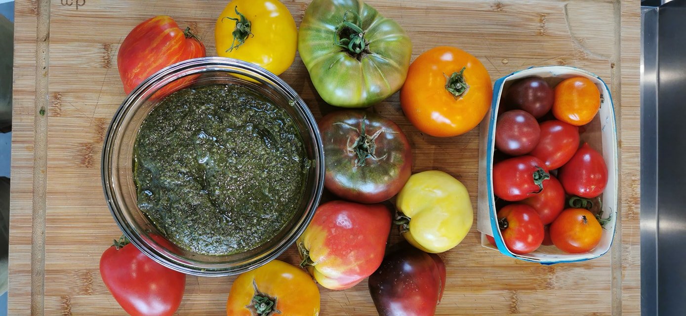 sauce pesto et tomates Station 810
